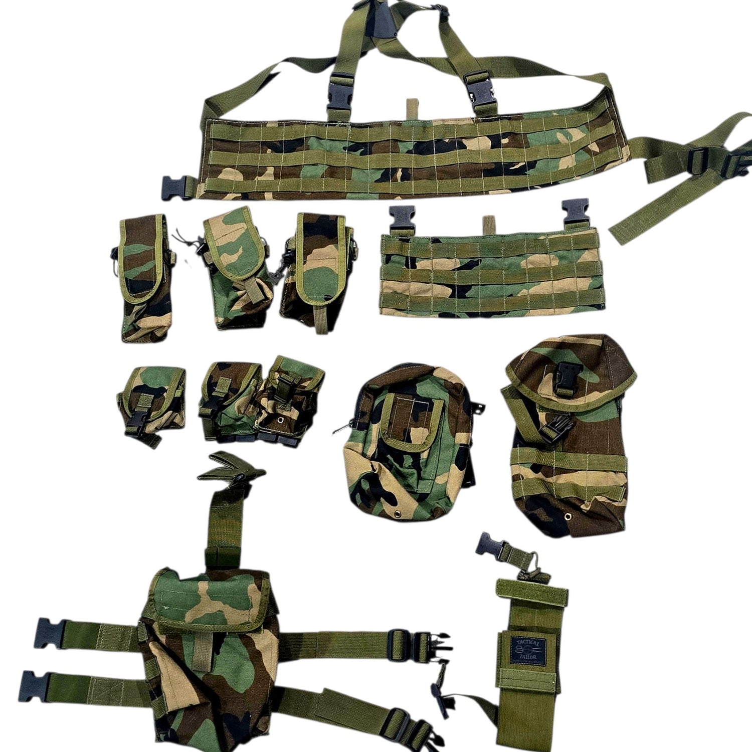 Tactical Tailor Ranger RACK Complete Set – M81 Woodland – New / Collector Grade