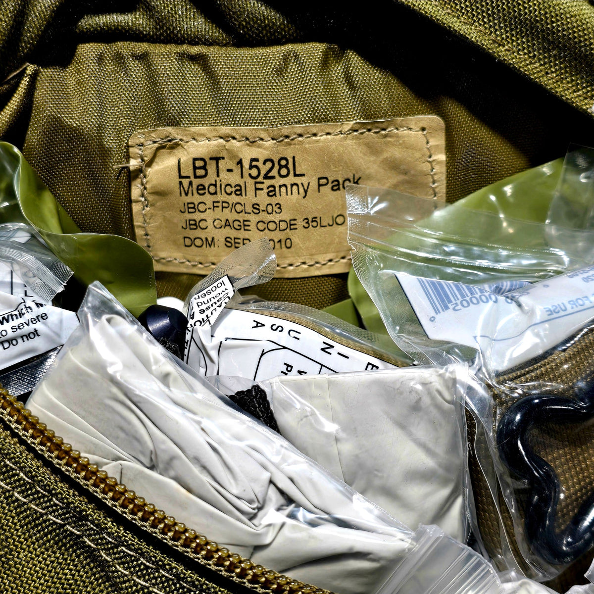 onethiefsurplus Camping & Hiking London Bridge Trading LBT-1528L Combat Lifesaver Medical Fanny Pack – Complete CLS-03 Kit | NOS