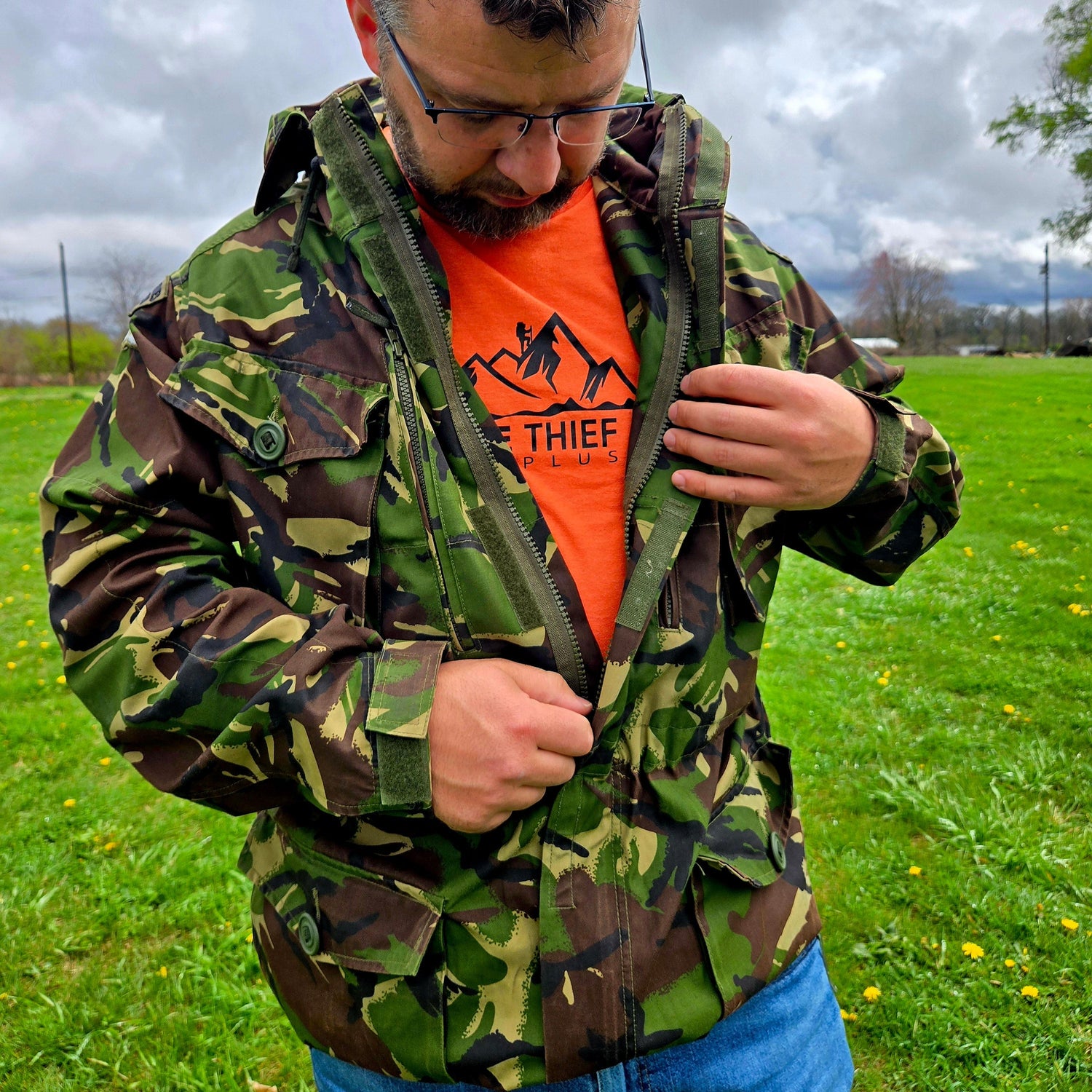 onethiefsurplus British Woodland DPM Windproof Combat Smock W/ Hood