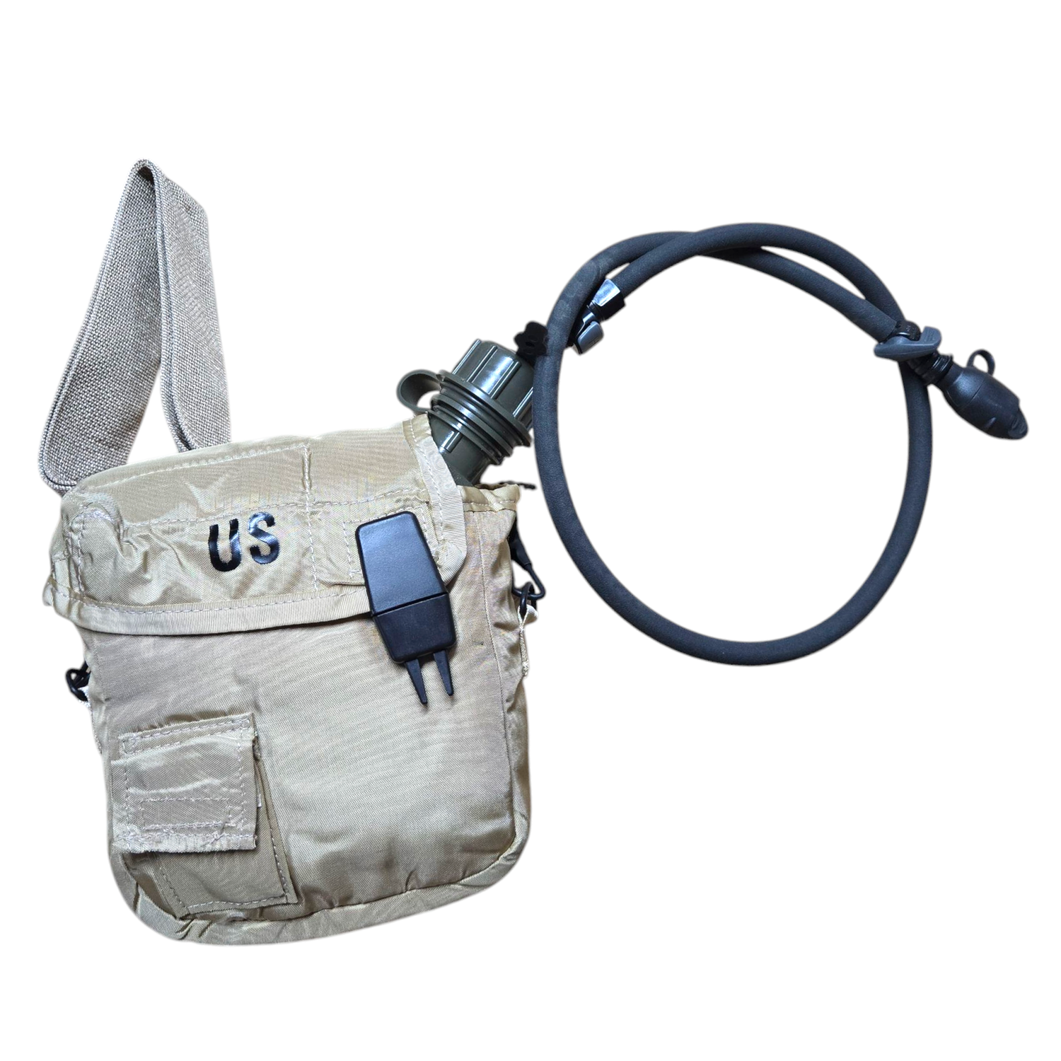 onethiefsurplus Camping & Hiking Desert Tan 2 Quart Canteen Cover With Strap