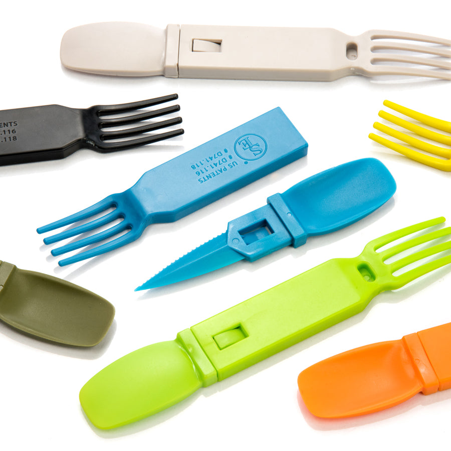 onethiefsurplus Camping & Hiking Fork, Knife, and Spoon Utensil Set