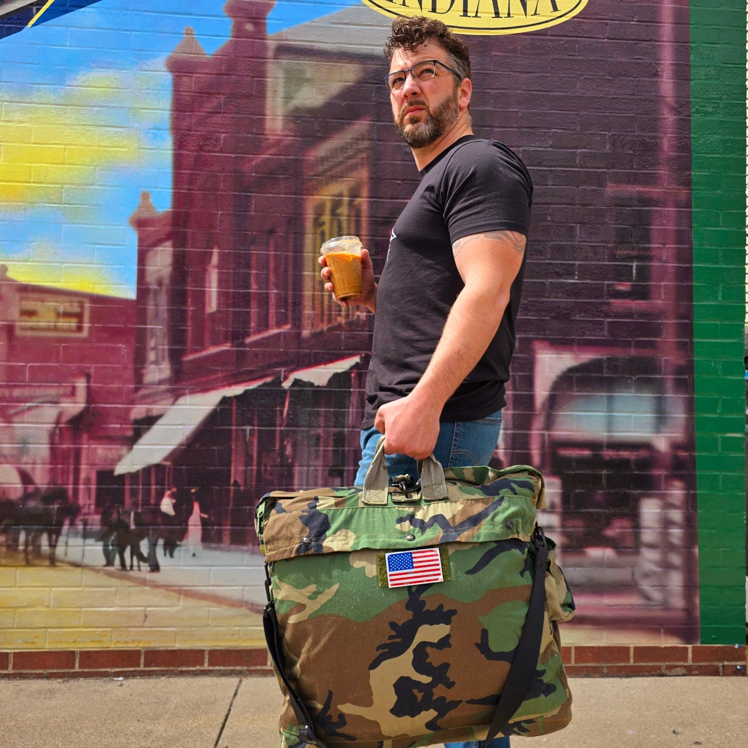 onethiefsurplus Camping & Hiking M81 Woodland Flight Helmet Bag