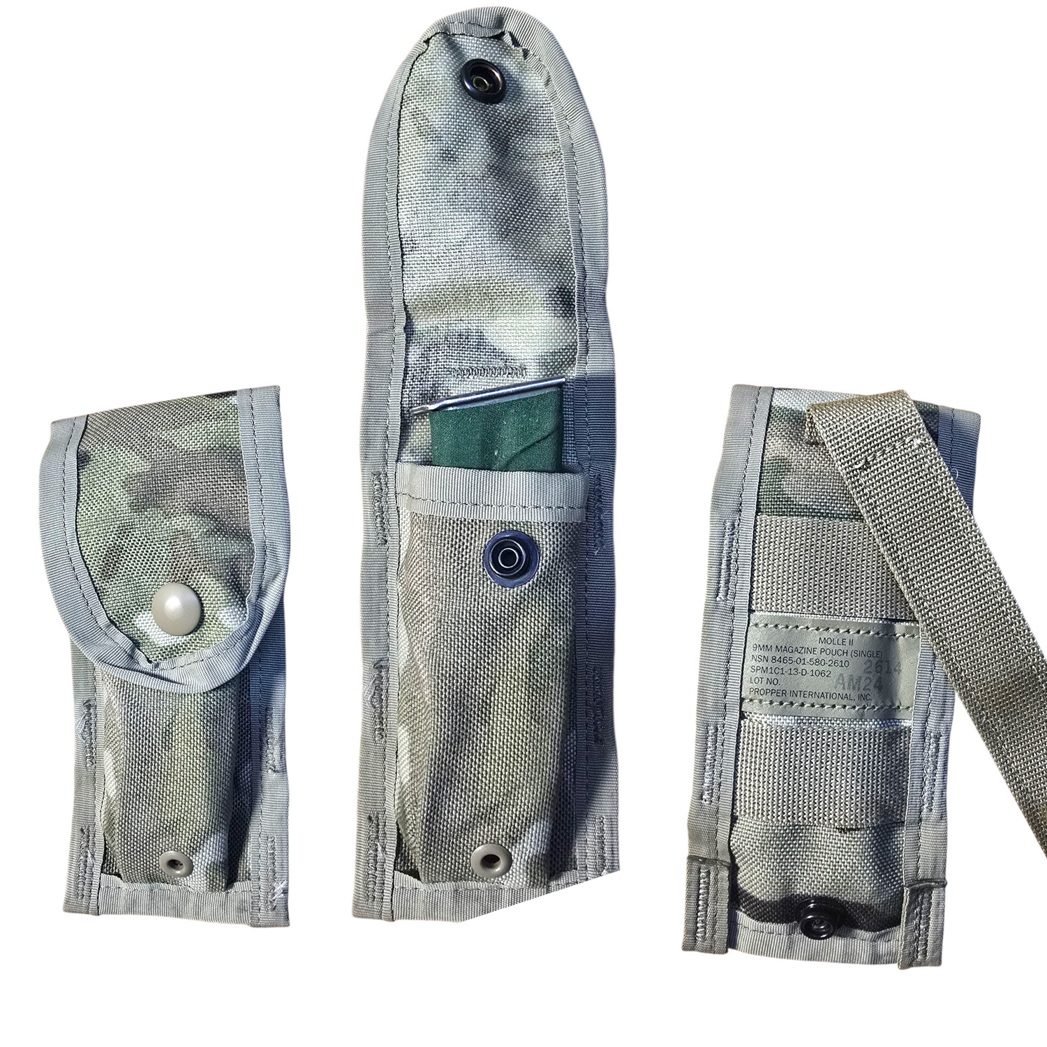onethiefsurplus Camping & Hiking MOLLE II Single 9mm Magazine Pouch (Set of TWO)
