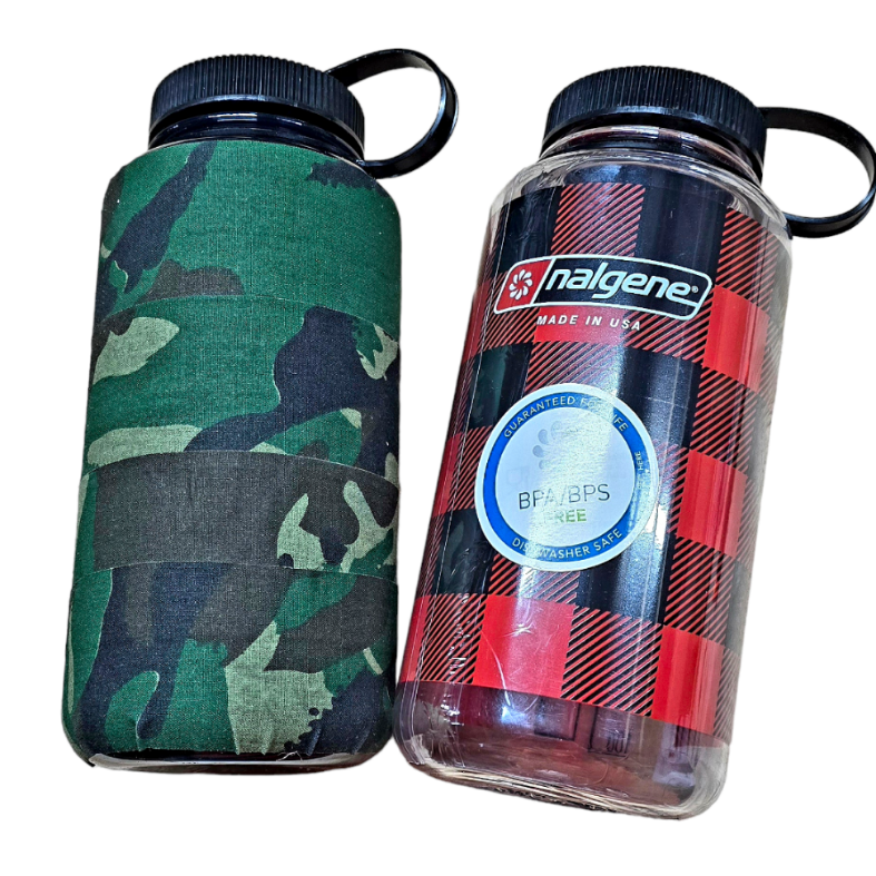onethiefsurplus Camping & Hiking Red Plaid Nalgene Wide Mouth 32oz