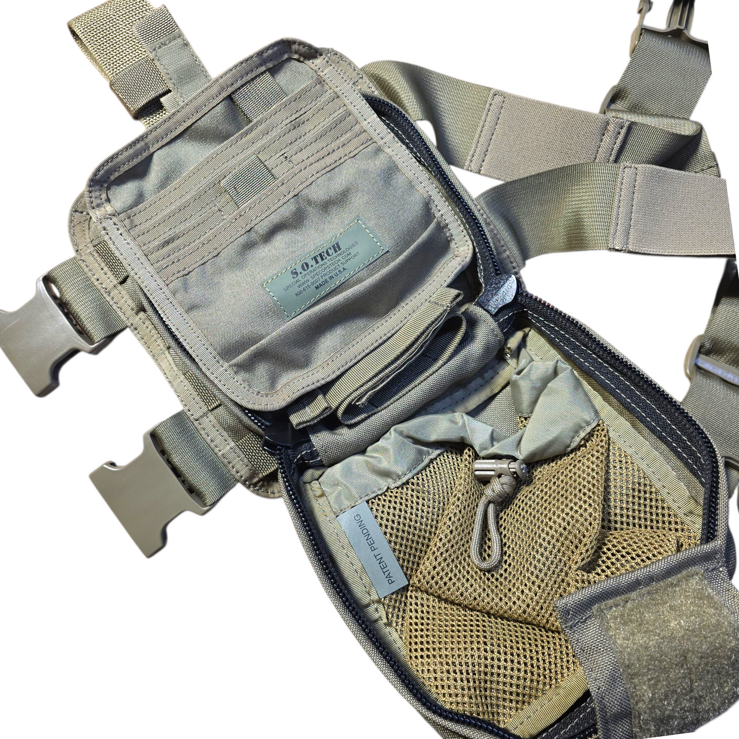 onethiefsurplus Camping & Hiking S.O. Tech Drop Leg Panel, IFAK Pouch, and Insert (Coyote)