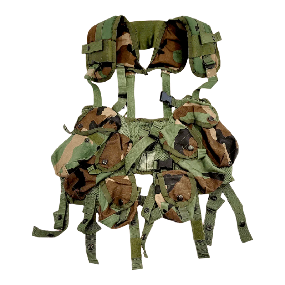 onethiefsurplus Camping & Hiking U.S. Army Woodland Camo Enhanced Load Bearing Vest (LBV-88)