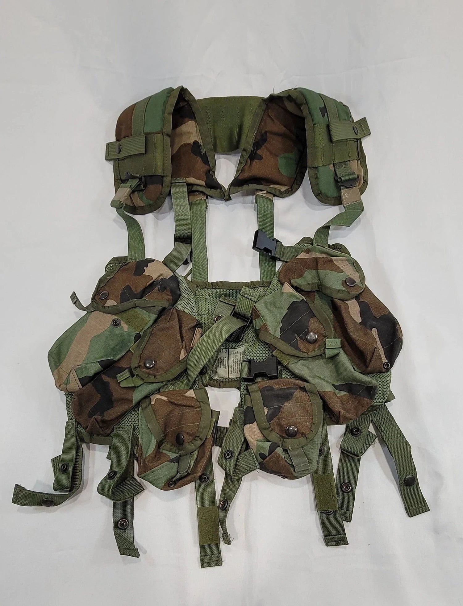 onethiefsurplus Camping & Hiking U.S. Army Woodland Camo Enhanced Load Bearing Vest (LBV-88)