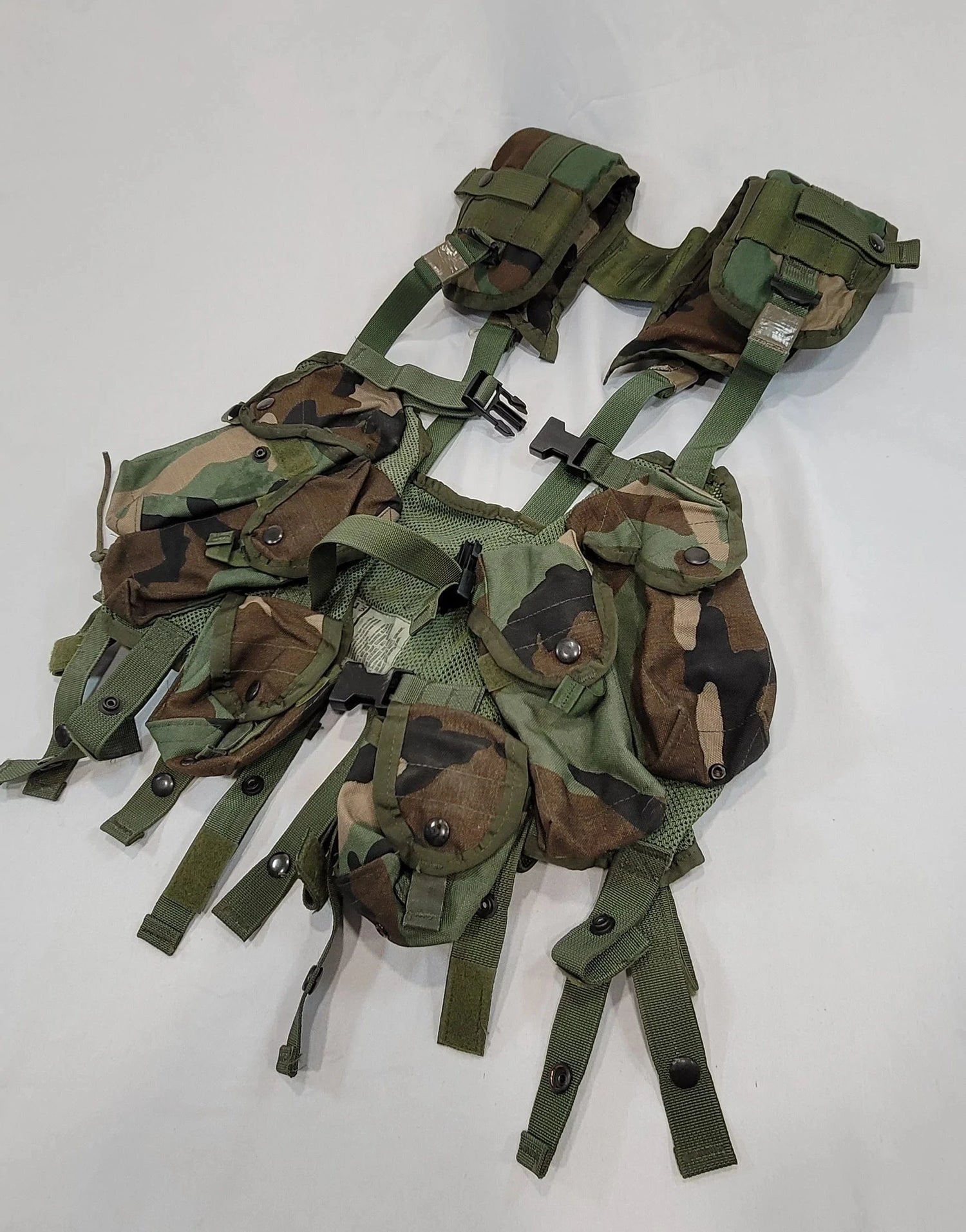 onethiefsurplus Camping & Hiking U.S. Army Woodland Camo Enhanced Load Bearing Vest (LBV-88)
