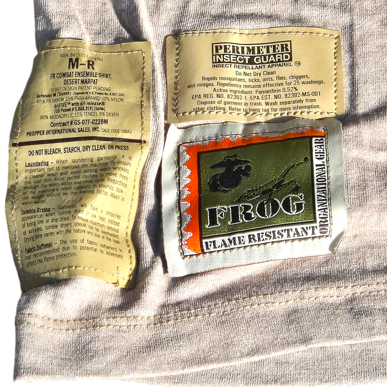 onethiefsurplus Camping & Hiking USMC Desert Fire Resistant Organizational Gear (FROG) Top