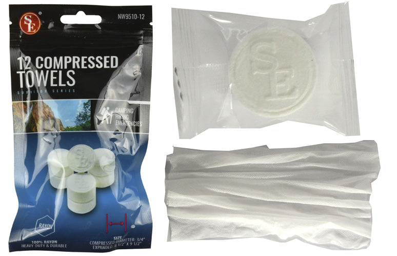 onethiefsurplus Compressed Disposable Towels (12 per package)
