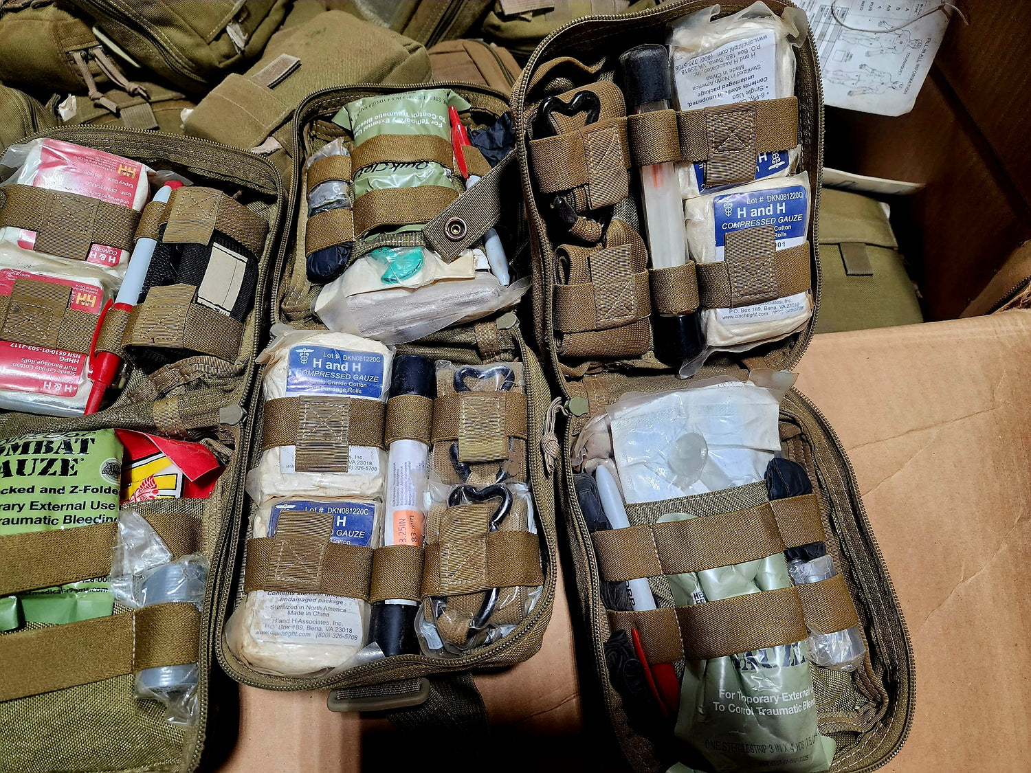 onethiefsurplus LBT 2648B Individual First Aid Kit (IFAK) – Complete with Expired Medical Contents – Very Good Condition