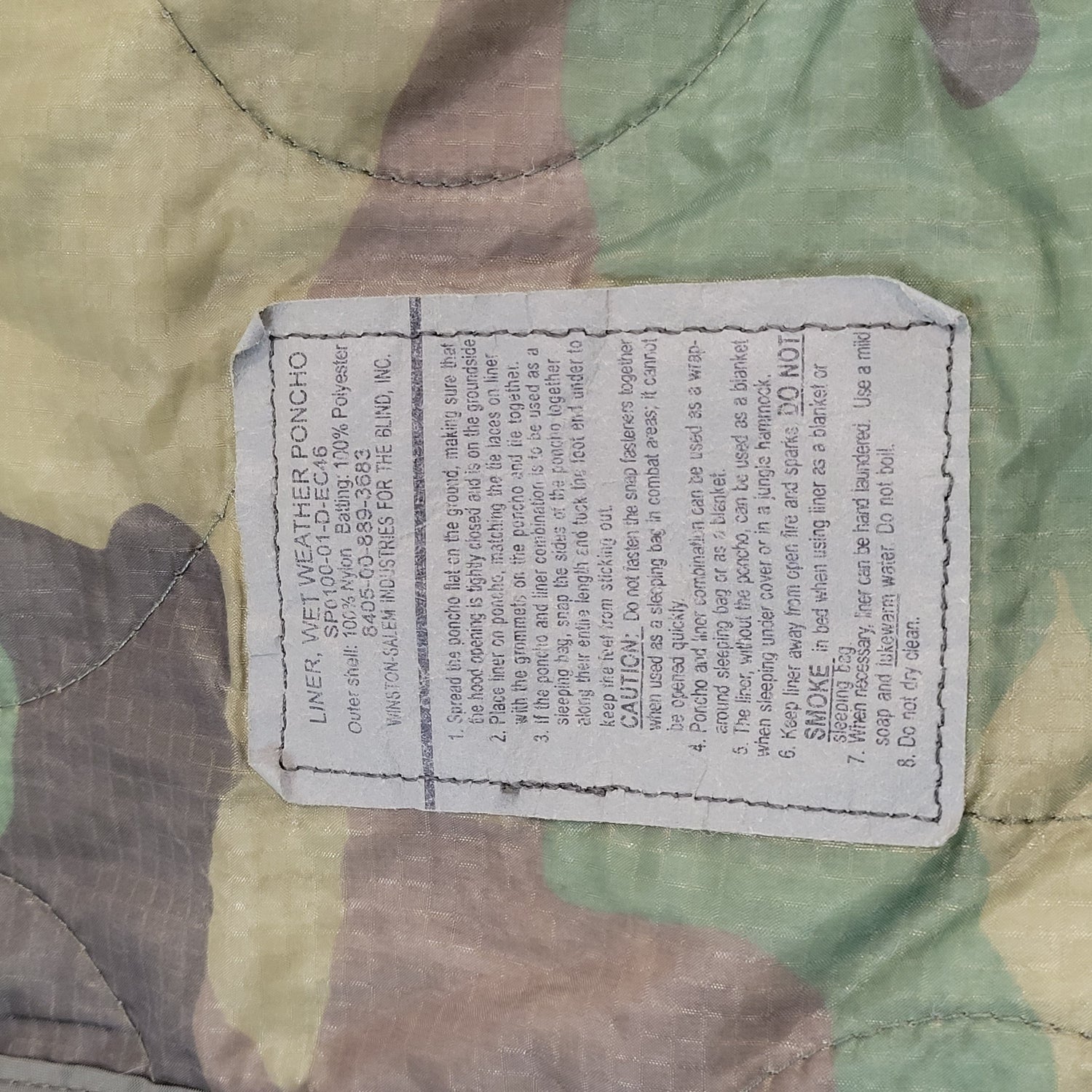 onethiefsurplus Sporting Goods Original Woodland Poncho liners/ Woobies