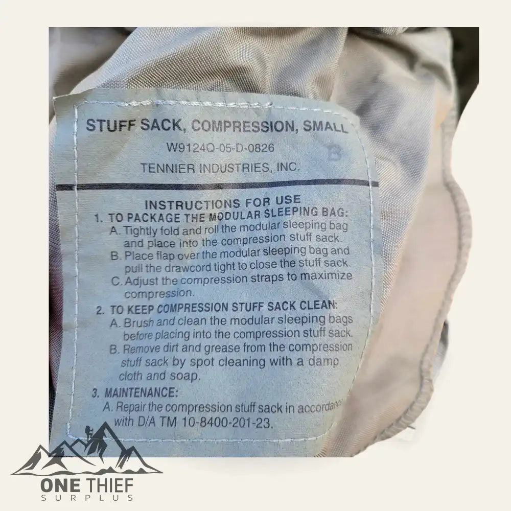 onethiefsurplus Tennier Industries Modular Sleep System Stuff Sacks