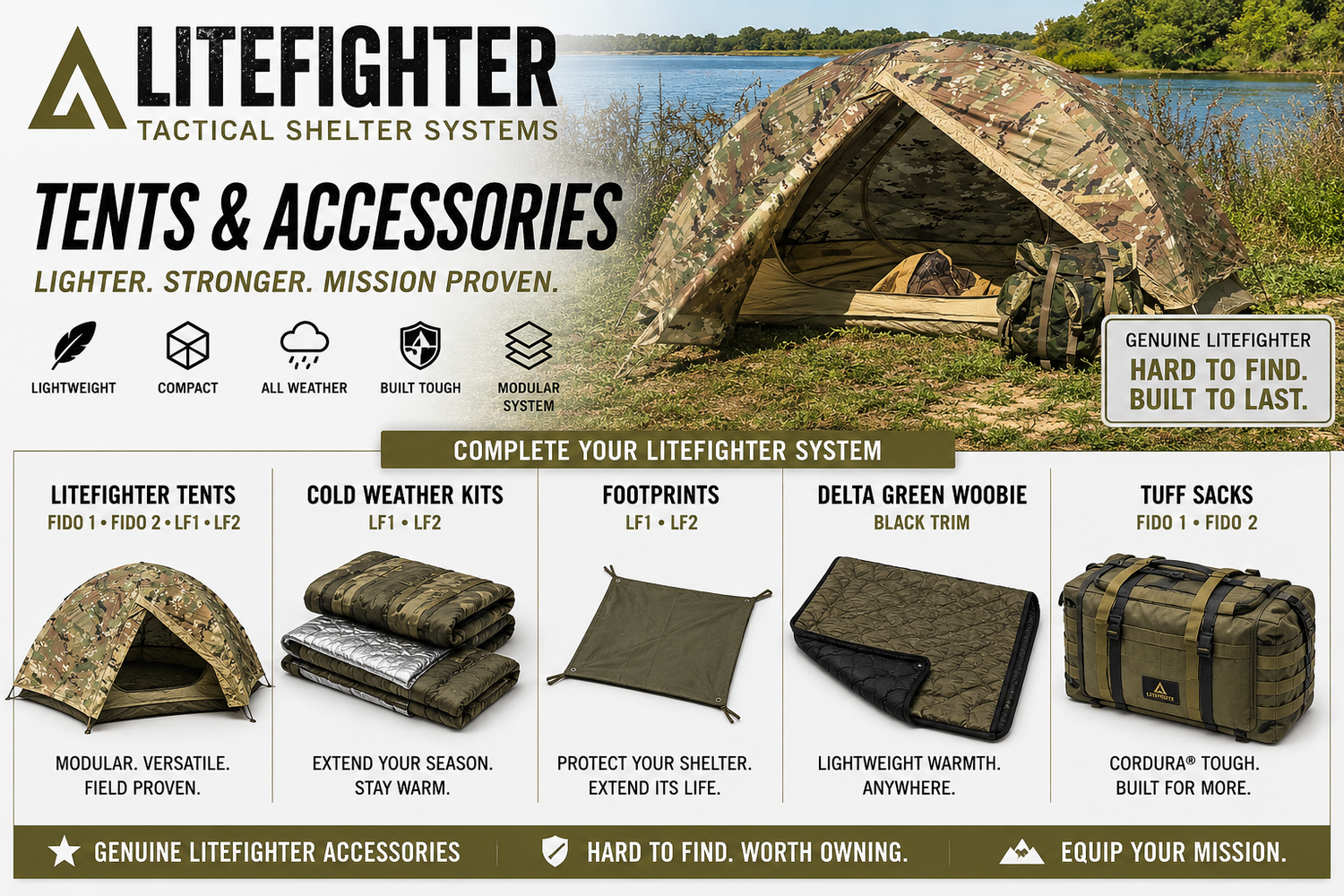 Litefighter Tents and Accessories