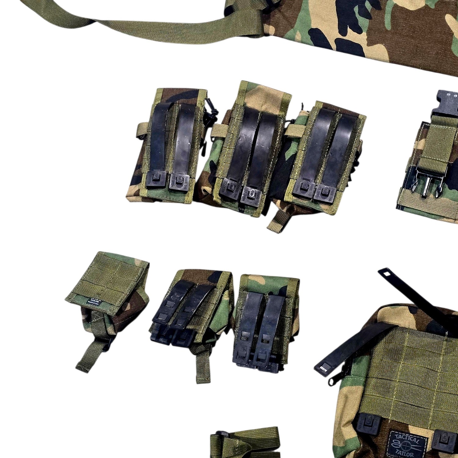 Tactical Tailor Ranger RACK Complete Set – M81 Woodland – New / Collector Grade