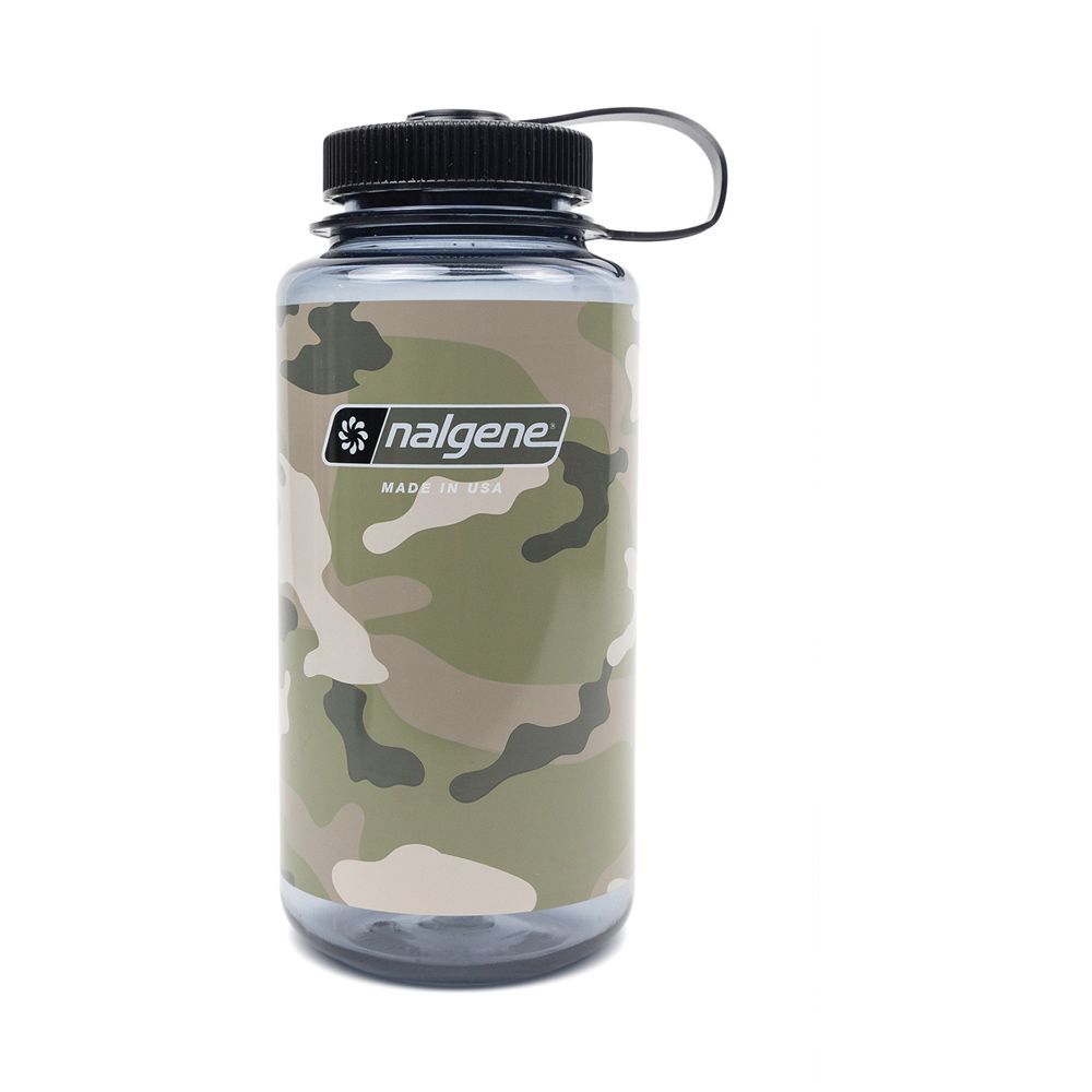 Nalgene Wide Mouth 32Oz Camo Gray Camping & Hiking