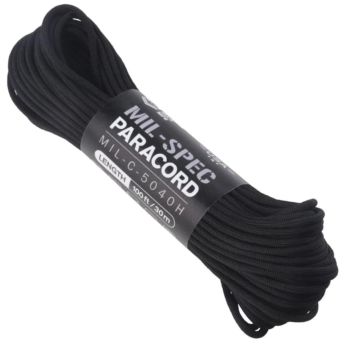 Atwood Rope 550 Paracord Black Camping & Hiking