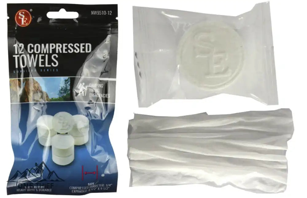 Compressed Disposable Towels (12 Per Package)