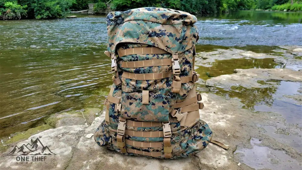 onethiefsurplus Marine Corps Surplus 2nd gen ILBE Main Pack Complete With Lid and Hip Belt