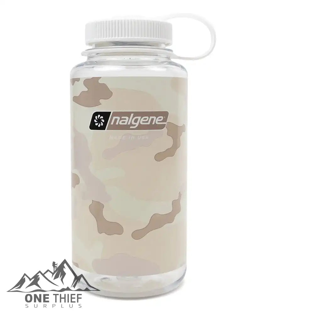 Nalgene Wide Mouth 32Oz Camo Clear Camping & Hiking