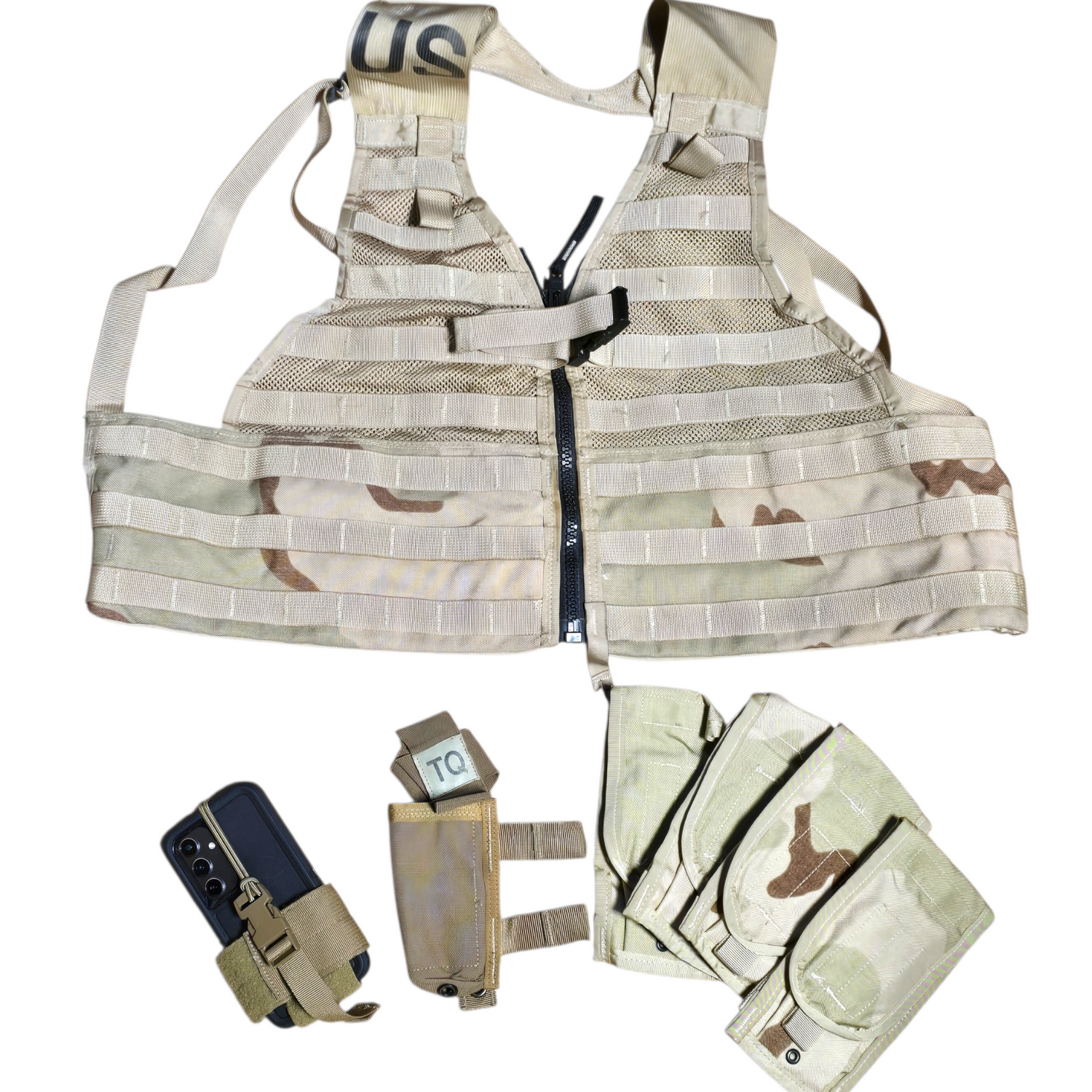 onethiefsurplus Camping & Hiking Desert Combat Uniform (DCU) Pattern Gear BUNDLE