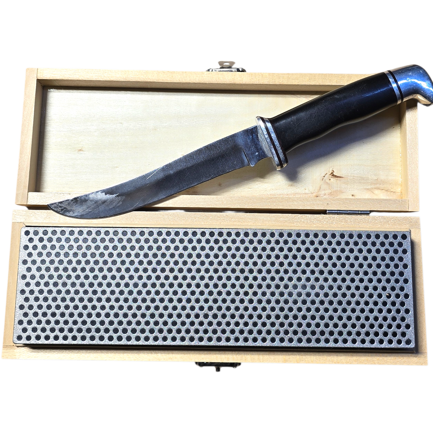 onethiefsurplus Camping & Hiking Double Sided Diamond Knife Sharpener