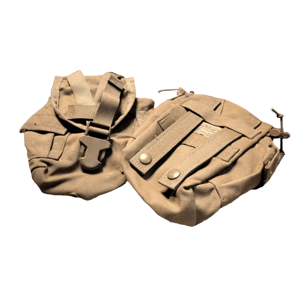 onethiefsurplus Coyote USMC Canteen Pouch (Grade 2) SINGLE POUCH