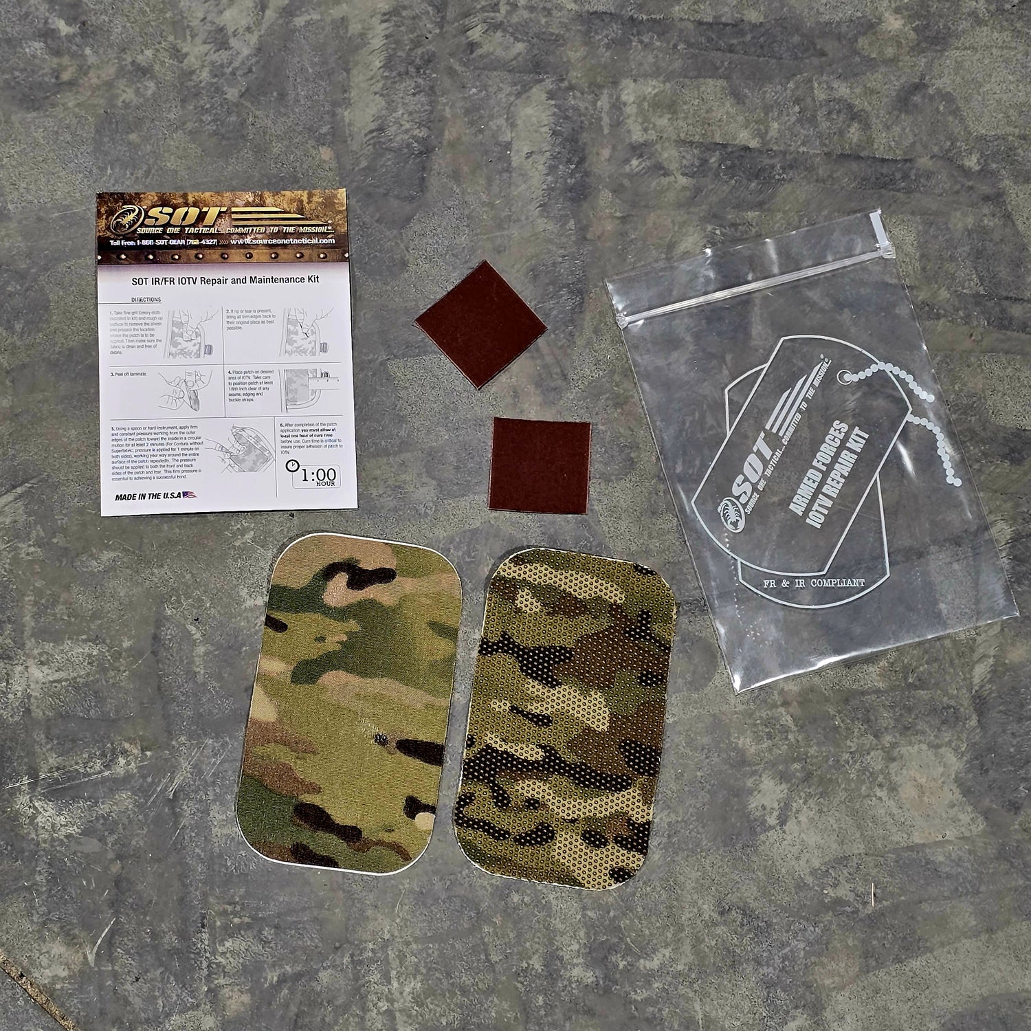onethiefsurplus gear 1 Pack (I Have No Friends Kit) USGI Mission Essential IR/ Fire Resistant OCP Adhesive Patch Kit