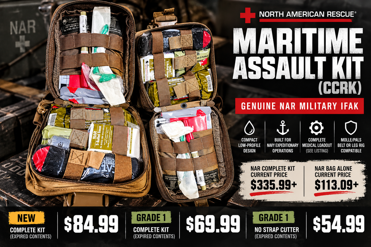 onethiefsurplus gear North American Rescue Maritime Assault Kit (CCRK) – Complete Military IFAK
