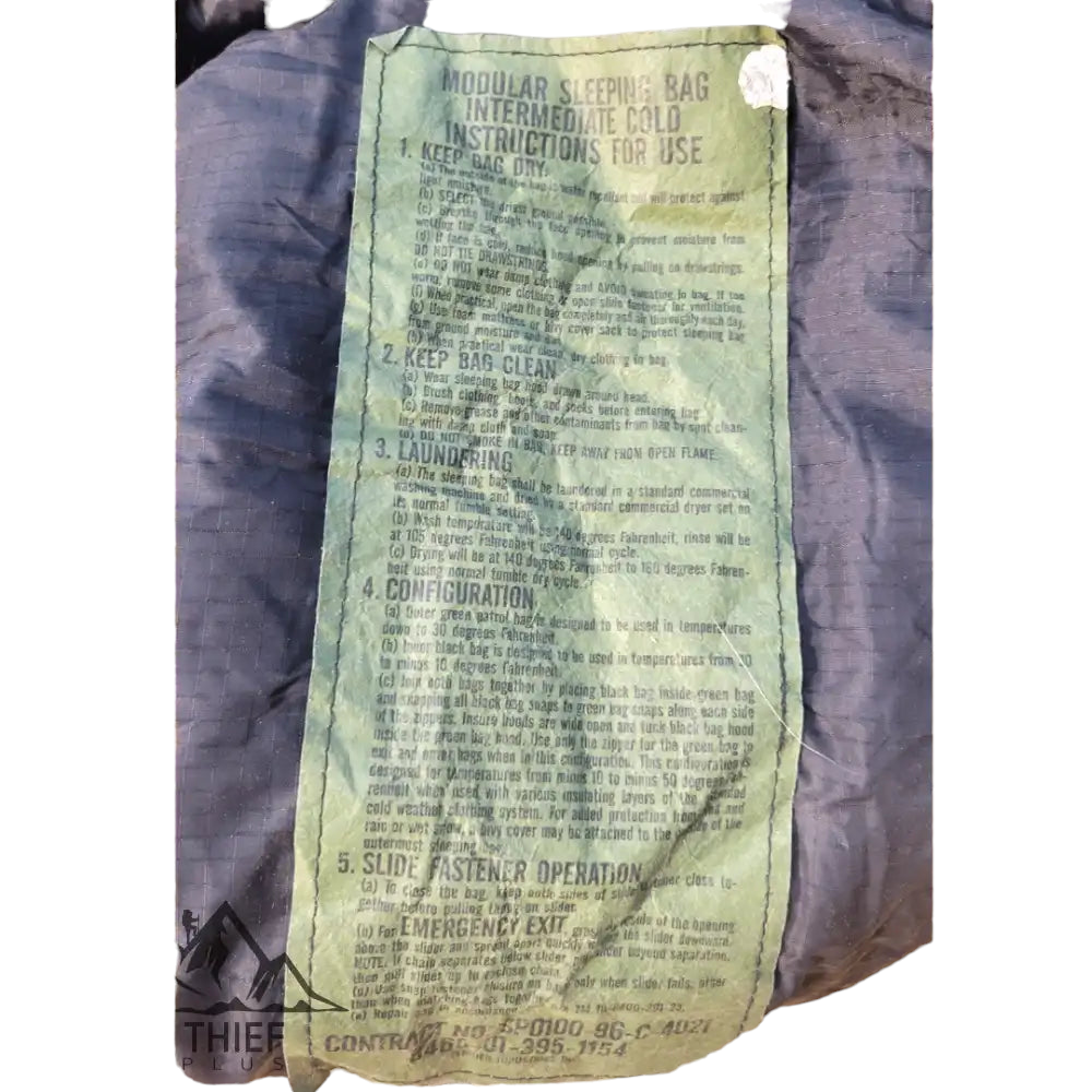 onethiefsurplus Intermediate Sleeping bag (Black)