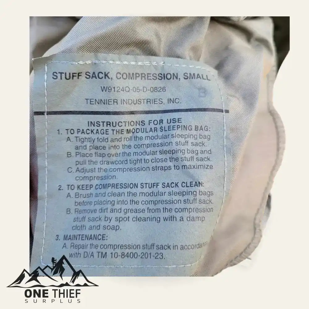 Tennier Industries Modular Sleep System Stuff Sacks