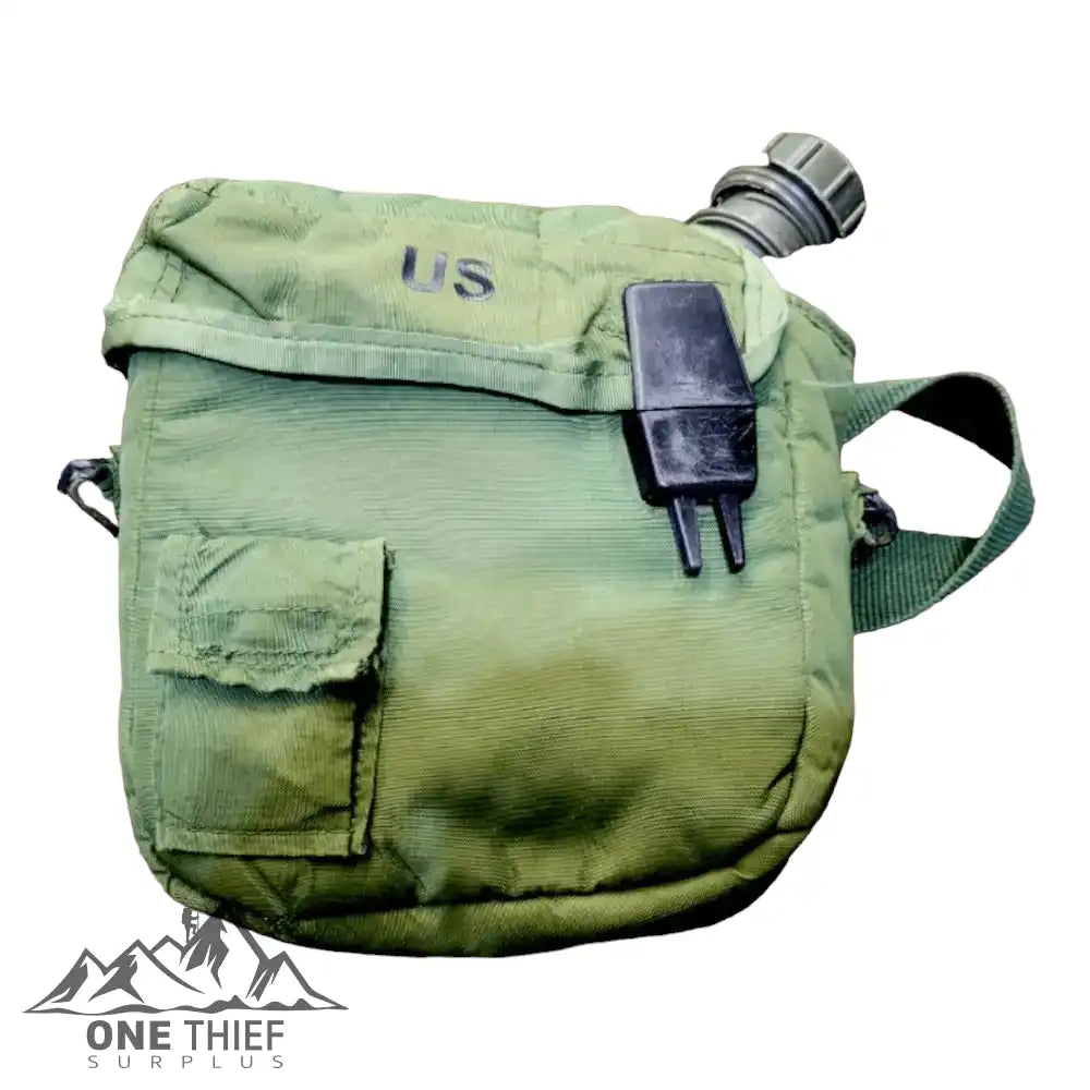Usgi 2Qt Canteen With Cover And Strap (Grade 2 + )